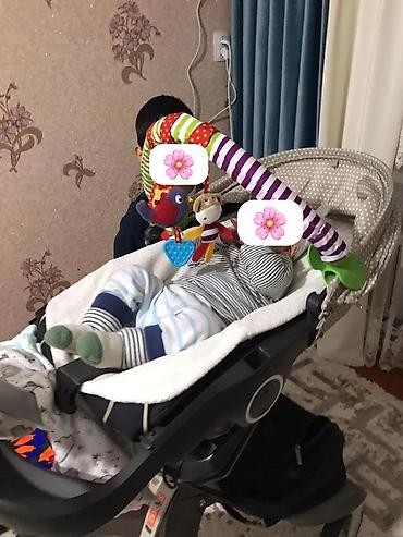 Коляска, Stokke, цвет - Серебристый, Б/у, Самовывоз — 3