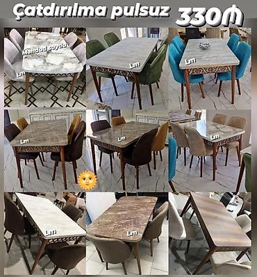 modern stol stul: Yeni, Açılan, Dördbucaq masa, 4 stul — 1