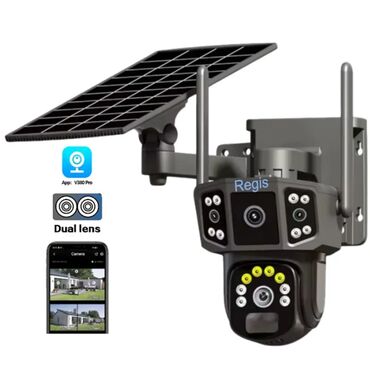 mini kamera 69 azn: Simsiz 4G sim kartl Solar ptz 2 kamera 360° 8mp/4K Çöl ṣəraiti ücün