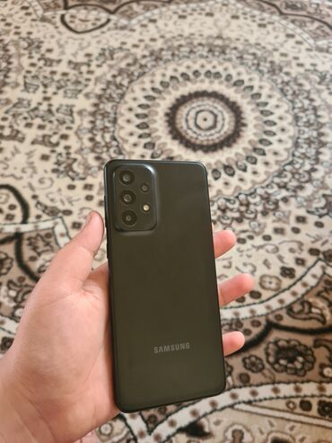 samsung j120: Samsung Galaxy A33, 128 GB, rəng - Qara, Zəmanət, Barmaq izi, Simsiz şarj