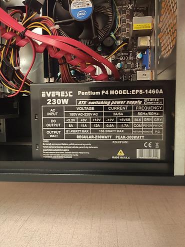 Masaüstü kompüterlər və iş stansiyaları: Xüsusiyyətləri: Ana plata-Asrock H61M-VG3 DDR3 Processor-Intel Core i3 — 10