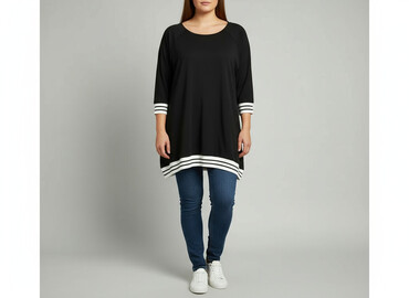 bluzka body plus size: Туніка жіноча, розмір XL