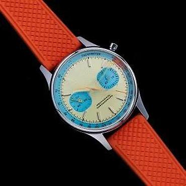 Ručni satovi: Sugess Chrono Heritage S387 -Pilot- 40mm - Plava/Narandzasta Sugess — 6