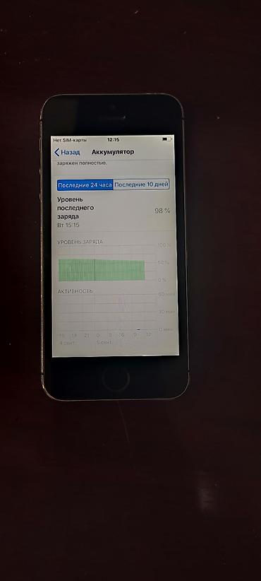 цена iphone 5s: IPhone 5s, модель ME432DN/A. На экране видно: iOS 12.5.8, серийный — 2