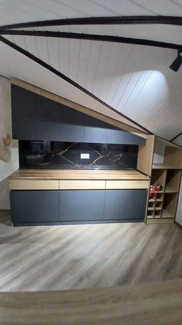 Sifarişlə mətbəx mebeli: Sifarişlə mətbəx dəsti, Özü çəkən petlələr, MDF, Kredit yoxdur — 8