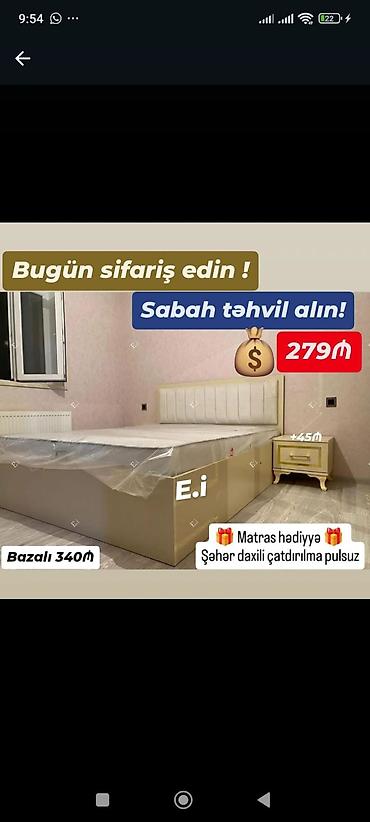 istikbal matras: Yeni, İkinəfərlik çarpayı, Matras ilə — 1
