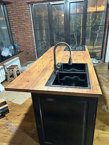 Sifarişlə mətbəx mebeli: Sifarişlə mətbəx dəsti, Özü çəkən petlələr, MDF, Kredit var, Pulsuz çatdırılma — 7