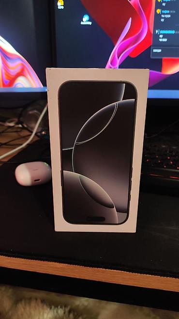 Коробка Iphone 16 pro, white titanium, 128gb