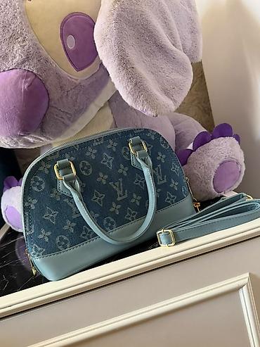 blue good lux: Mavi rəng tonlarında zərif əl çantası yenidi hec istifade olunmuyub ! — 1