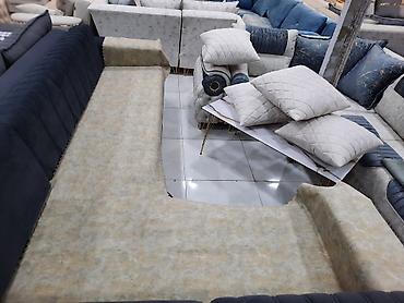 divan ortuleri: Mərmər naxışlı universal divan örtüsü - Material: yumşaq, sıx — 9