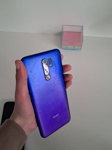 Xiaomi: Xiaomi Redmi 9, 64 GB, rəng - Göy, 
 Barmaq izi, İki sim kartlı, Face ID