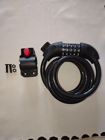 Velosiped üçün kombinasiyalı kabel kilidi - 5 rəqəmli şifrə sistemi lalafo.az -da Velosiped üçün kombinasiyalı kabel kilidi - 5 rəqəmli şifrə sistemi