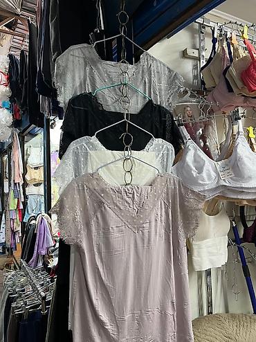 Пижамы: Пижама, Шелк, Для невесты, На пуговицах, Парный набор, L, M, 2XL — 5