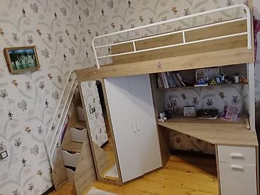 iki: Uşaq/yeniyetmə üçün kombinə olunmuş loft tipli mebel dəsti - Yuxarı — 3