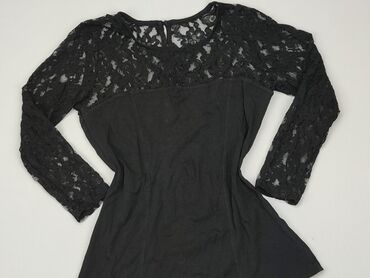 czarne obcisła bluzki z długim rękawem: Блуза жіноча, S, стан - Хороший