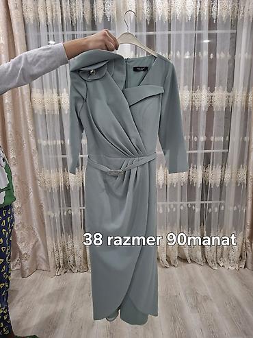 Dəstlər, kostyumlar: Qadın geyim dəsti – 38 razmer 1) Qara-ağ zolaqlı kostyum - Üst geyim — 7