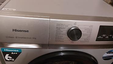 hisense wfea 6010: Paltaryuyan maşın Hisense, 6 kq, İşlənmiş, Avtomat, Qurutmasız, Kredit yoxdur — 3