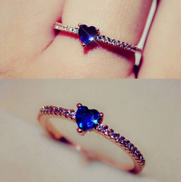 продаю кольца: Стильное кольцо с камнем в виде сердца, размер 20, цена за 1 шт