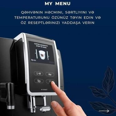 Qəhvə maşınları: Qəhvə maşını Delonghi, Avtomat, Yeni — 6