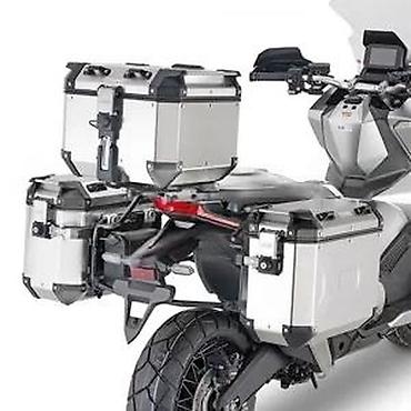 za svadbu: Aluminijumski set kofera za motor – gornji i bočni (3-komplet) - — 2