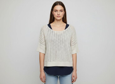 kapcie na szydełku damskie: Women`s sweater, size S