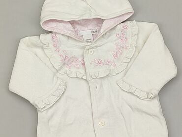 sweterek różowy dla niemowlaka: Bluza, H&M, 3-6 m, stan - Dobry