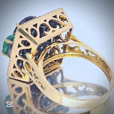 Üzüklər: Üzük, Sarı qızıl, Qranat — 9