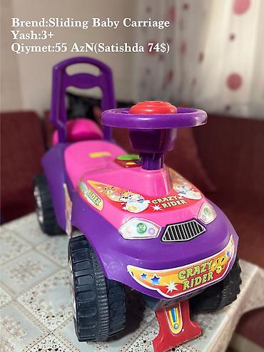 Детские электрокары: Brend:Sliding Baby Carriage
Yash:3+
Qiymet:55 AzN(Satishda 74$) — 3