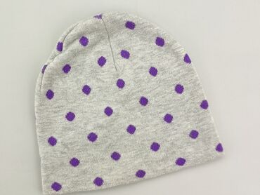 szara czapka beanie: Czapka, H&M, 8 lat, 52-54 cm, stan - Dobry