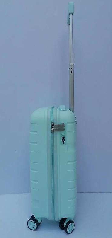 Putni koferi i torbe: Tvrdi kofer na točkiće – mint zelena boja - Materijal: lagana tvrda — 11