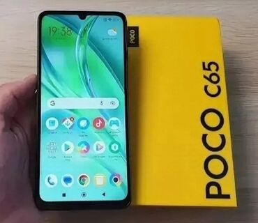 Poco: Poco C65, Б/у, 128 ГБ, цвет - Черный, 1 SIM, 2 SIM