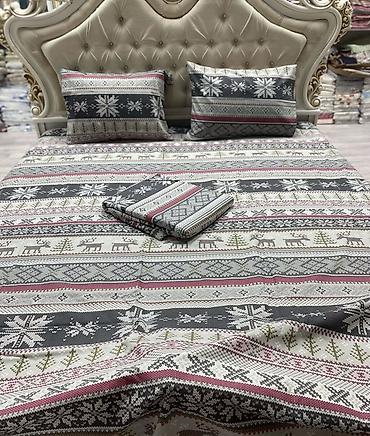 bed sheets: Постельное белье из хлопка 100% с разноцветными принтами Полуторки — 9