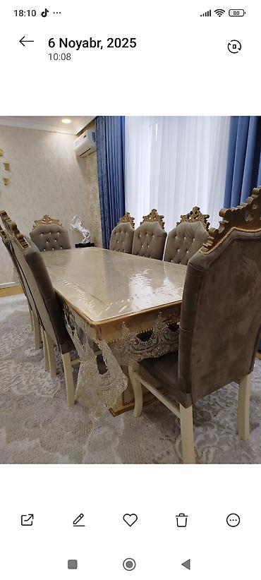 stul restoran: Salam çox az işlənib yeni kimidir 1m eni 240 uzunluq masanın Klassik — 2