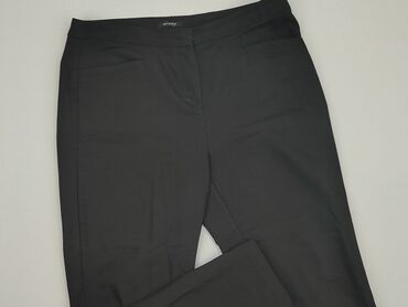 brązowe spodnie woskowane stradivarius: Orsay, Material trousers for women, size L (EU 40)