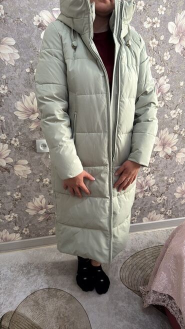 брендовые спортивные костюмы женские: Пуховик, Длинная модель, Стеганый, L