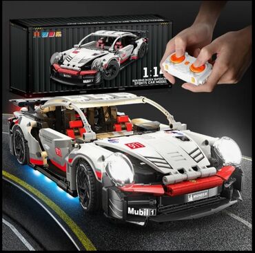игрушка подушка: Конструктор Porshe 911 на пульте дистанционного управления, масштаб