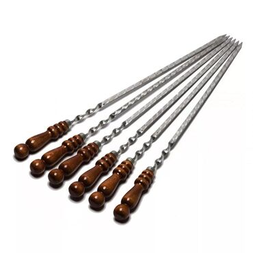 Şişlər: Təmiz nerj şişlər 70 sm taxta qulp. Paslanmaz şişlər həm tikə həm — 7