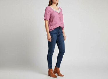 t shirty guess różowe: Жіноча блуза, розмір XL