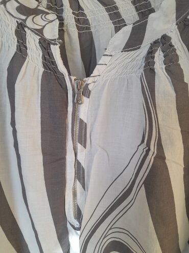 ženske bluze i košulje: 2XL (EU 44), Pamuk, Prugasti, bоја - Siva