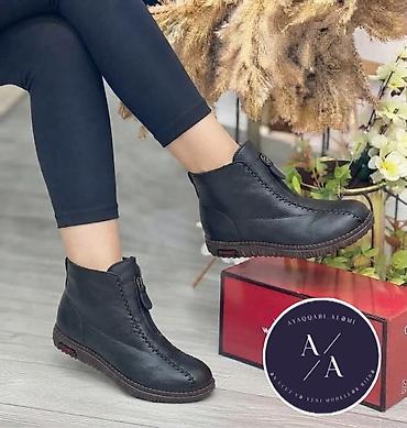 any unboxing nedir: Qadın üçün rahat gündəlik botlar - Model: qısa boğaz, yan hissədə — 2