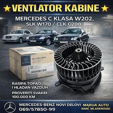 VENTILATOR KABINE MERCEDES C KLASA W202 CLK SLK | Ventilator Kabine