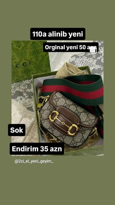 Çantalar: Sok endirim 35 azn 110a alinin yep yeni senedi karopkasi her seyi var
