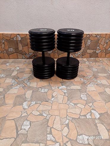 Ştanqlar və ştanq diskləri: Çəki: 1 kq — 10