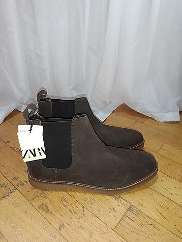 bot batinka: ZARA kişi Chelsea çəkmələri - Model: Chelsea Boots - Rəng: tünd — 3