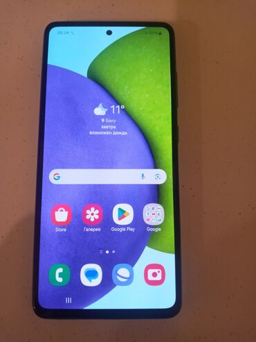 samsung sadə: Samsung Galaxy A52, 128 GB, rəng - Mavi, Sensor