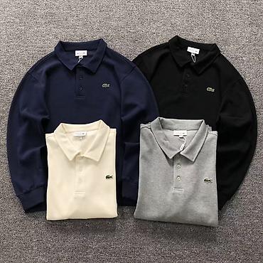 футболка lacoste: Мужская рубашка, M, L, XL, Lacoste, Новый, цвет - Черный — 1