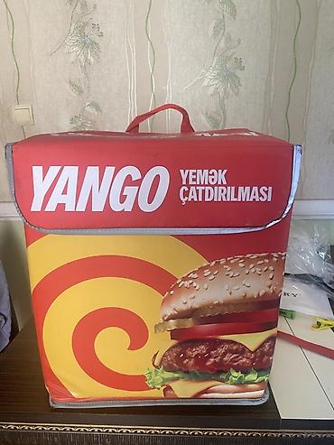 Yango yemək çatdırılması üçün termo kürək çantası - Brend/loqo: YANGO
