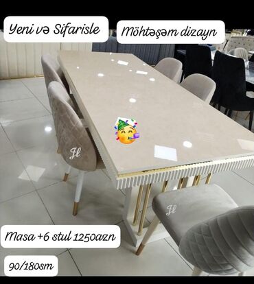 qonaq mebelleri: Для гостиной, Прямоугольный стол