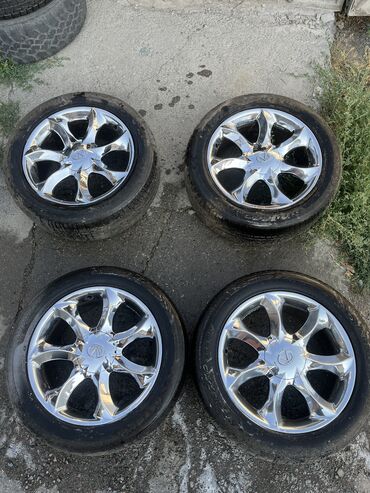 диски от опеля на ваз: Дөңгөлөктөр монтажда 235 / 55 / R 18, Жай, Колдонулган, Комплект, Жеңил унаалар, Куйма, тешиктери - 5