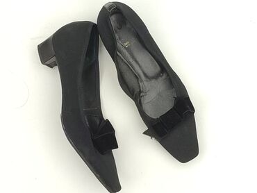 jakie buty do srebrnej sukienki: Flat shoes for women, 39, condition - Good